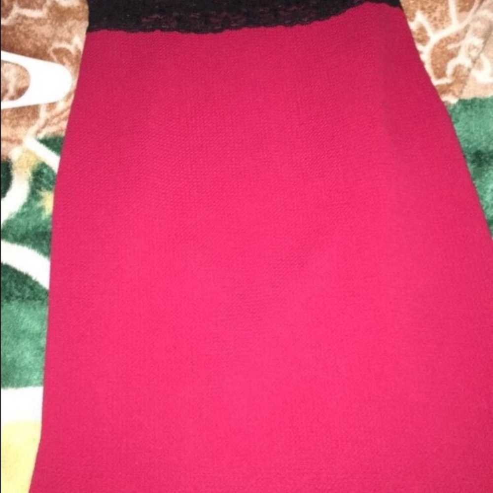 Women's black and red dress